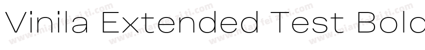 Vinila Extended Test Bold字体转换